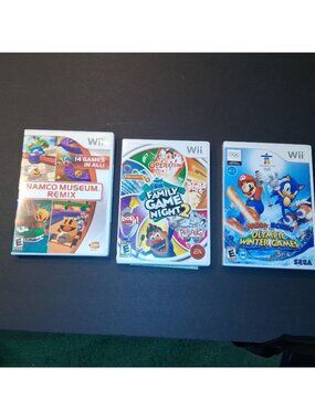Mario & Sonic Olympic Winter Games / Family Game Night / Namco Museum Remix Wii